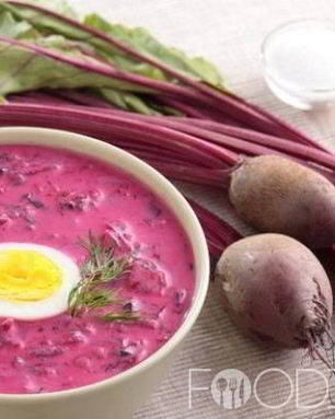 Холодный борщ из свеклы