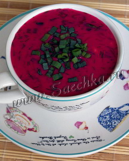 Рецепт литовского холодного борща