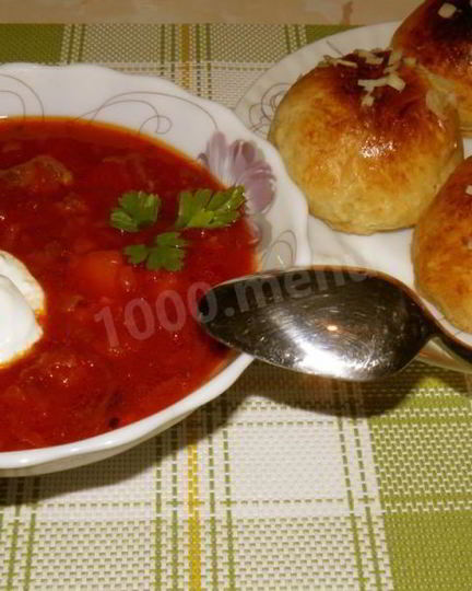 Рецепт настоящего украинского борща с пампушками