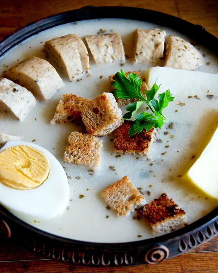 Рецепт польского белого борща