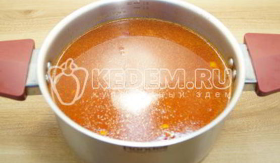 постный борщ с фасолью