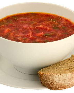 Постный борщ с килькой