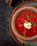 Традиционный холодный борщ