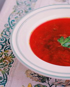 Вегетарианский борщ с капустой