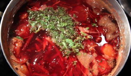 вегетарианский царский борщ