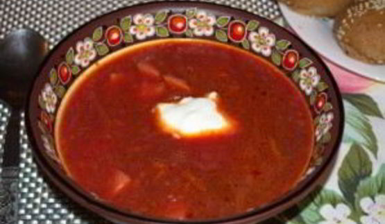 вкусный борщ с курицей