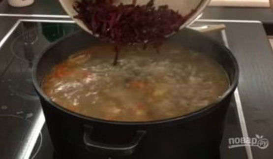 вкусный домашний борщ