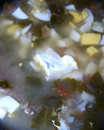 Рецепт зеленого борща со щавелем