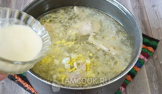 зеленый борщ в мультиварке