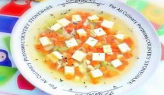 бульон с омлетом