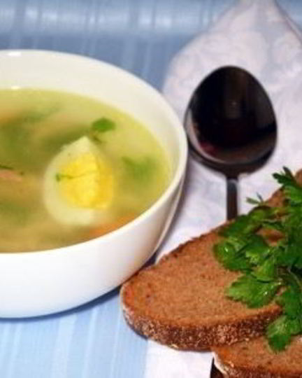 Рецепт бульона с яйцом