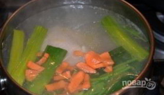 бульон с яйцом