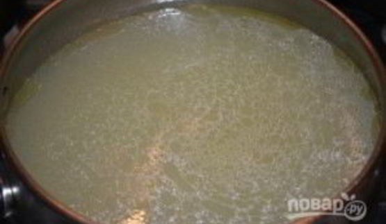 бульон с яйцом