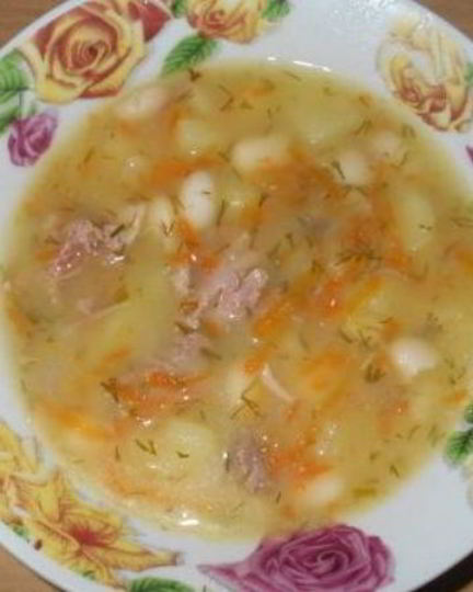 Рецепт фасолевого супа на говяжьем бульоне