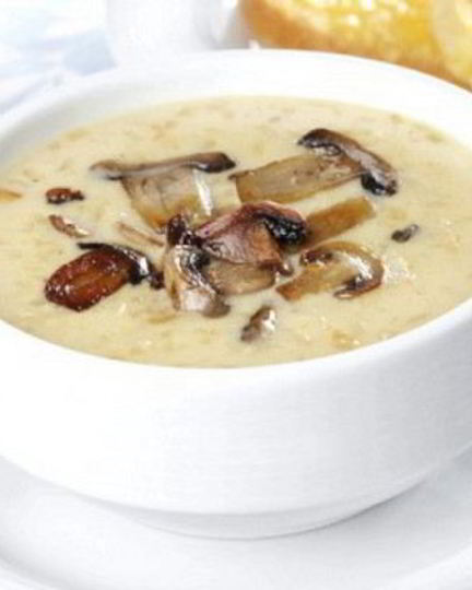 Рецепт грибного супа с сыром на курином бульоне