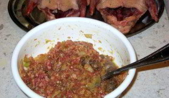 каппеллетти в бульоне и фаршированные голуби