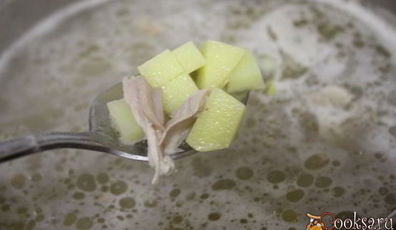 перловый суп на курином бульоне