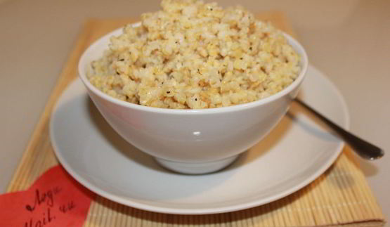 пшеничная каша на курином бульоне