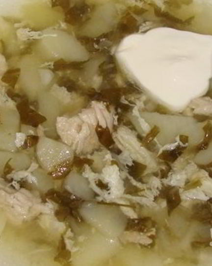 Рецепт щавеля на курином бульоне