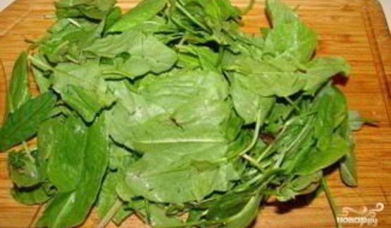 щавель на курином бульоне