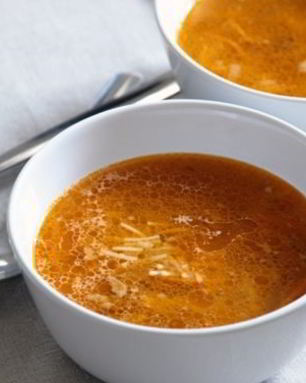 Суп на говяжьем бульоне