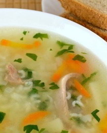Рецепт супа на курином бульоне