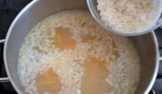 суп на курином бульоне