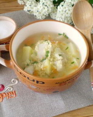 Суп на рыбном бульоне