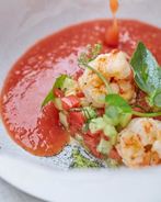 Гаспачо с креветками