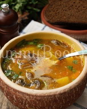 Горохово-грибной суп