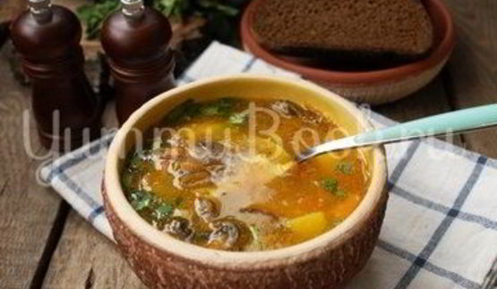 горохово-грибной суп