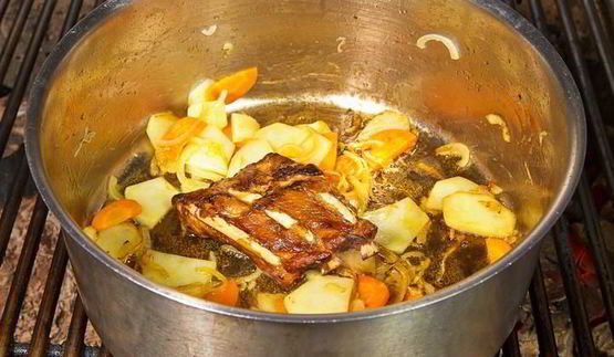 гороховый крем суп с беконом