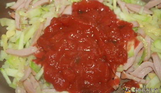 гороховый суп на баранине с кабачком и сарделькой