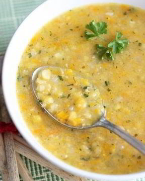 Гороховый суп на говяжьем бульоне