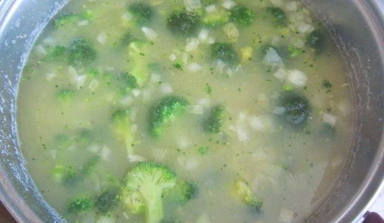 гороховый суп с брокколи