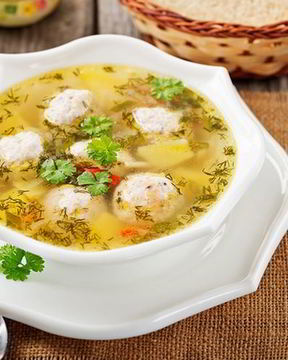 Гороховый суп с фрикадельками в мультиварке