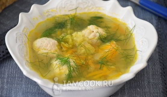 гороховый суп с фрикадельками