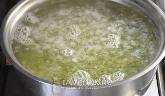 гороховый суп с фрикадельками