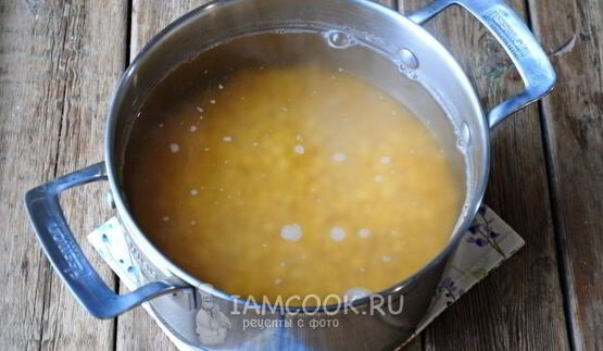 гороховый суп с копченой курицей