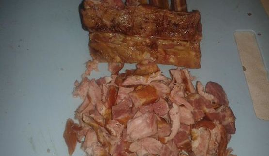 гороховый суп с копчеными ребрышками