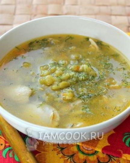 Рецепт горохового супа с куриными бедрами