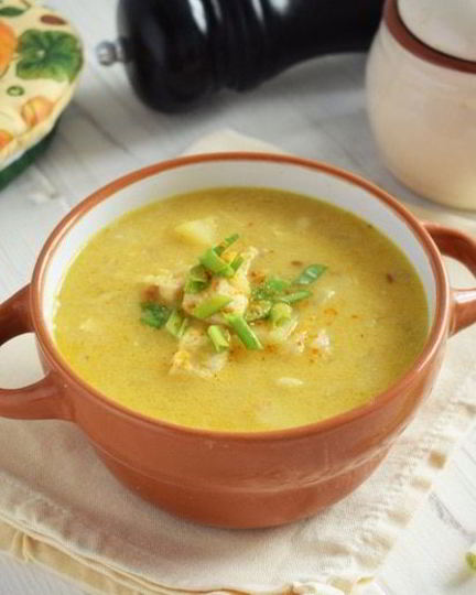 Рецепт горохового супа с курицей и кокосовым молоком