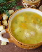 Гороховый суп с курицей в мультиварке