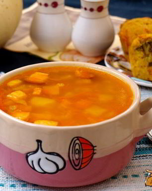 Гороховый суп с тыквой