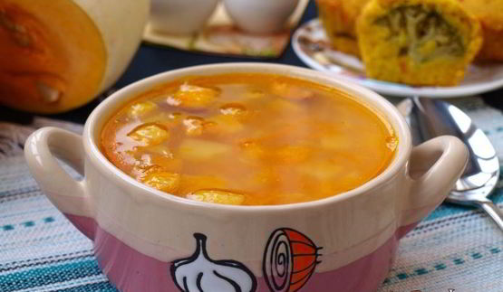 гороховый суп с тыквой