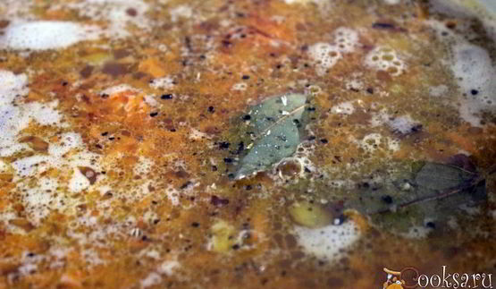 куриный суп с зеленым горохом и чечевицей бобовый дуэт