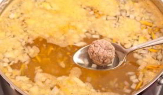 картофельный суп с фрикадельками