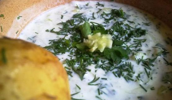 холодник из кефира по-белорусски