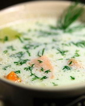 Холодный рыбный суп