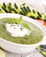 Холодный суп-пюре из кабачков